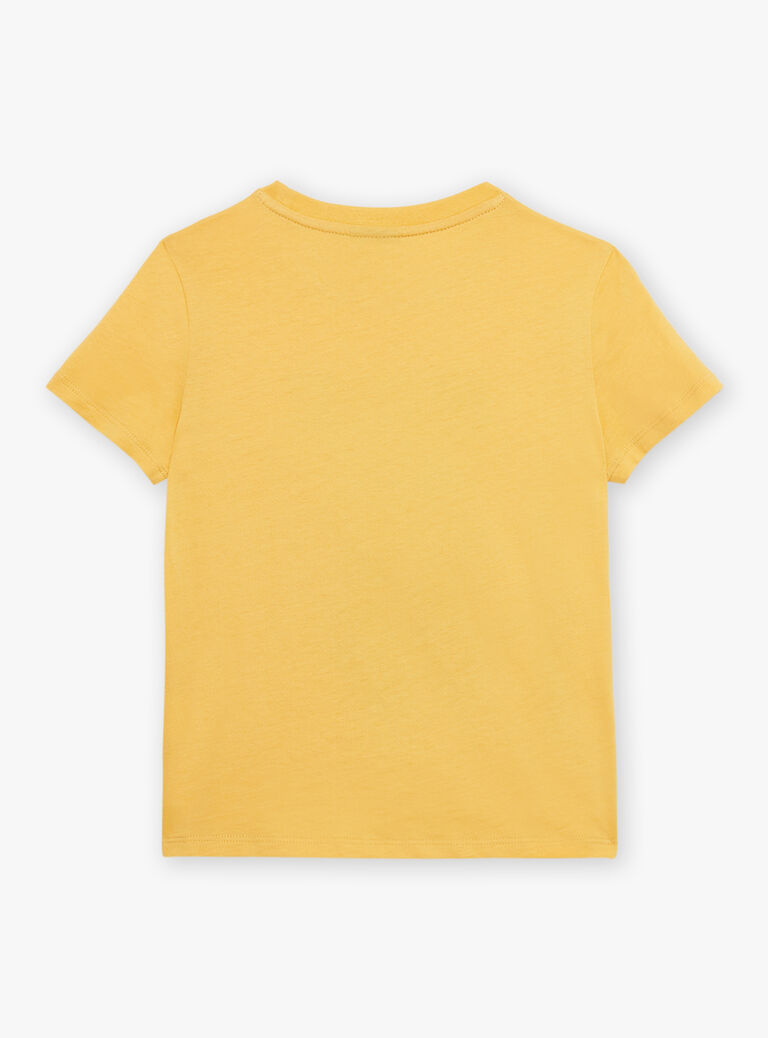 T-shirt jaune à manches courtes