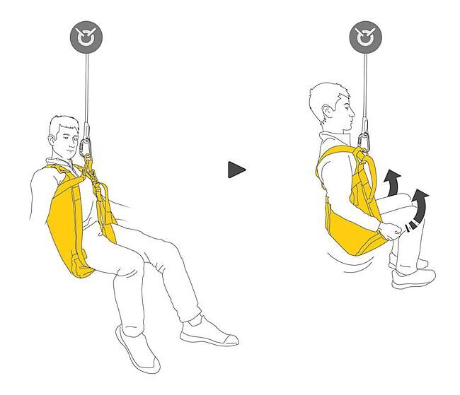 PETZL - SYSTEME EVACUATION BRASSIERE THALES