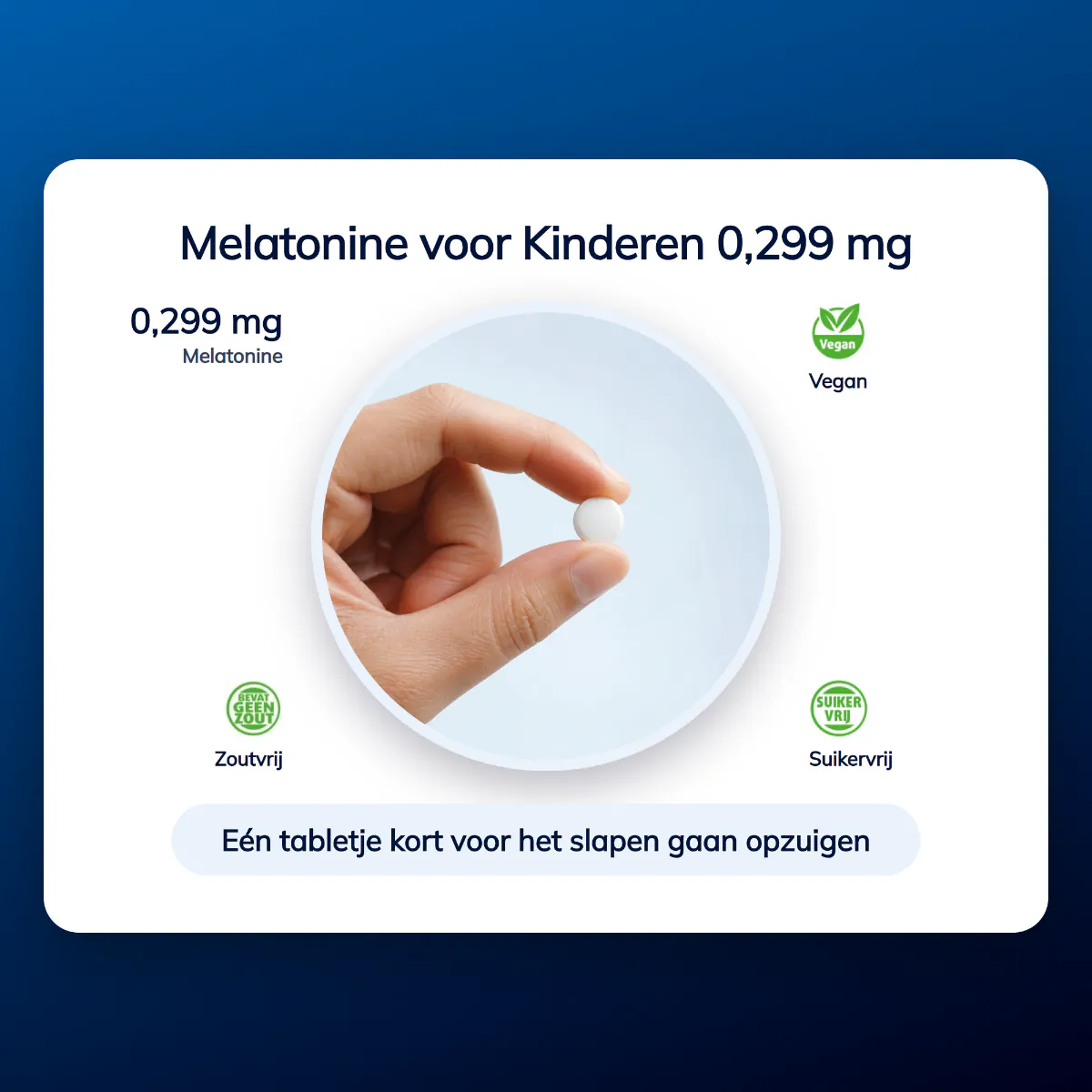 Melatonine Kinderen 0,299 mg met tutti-frutti smaak 30 zuigtabletten