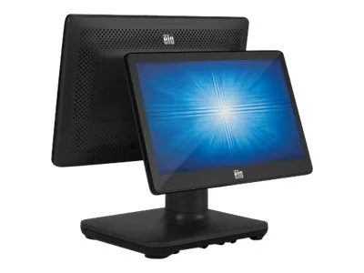 EloPOS System i3 - Med I/O Hub Stand - alt-i-én 1 x Core i3 8100T - RAM 4 GB - SSD 128 GB - UHD Graphics 630 - Gigabit Ethernet - Win 10 IoT Enterprise LTSB 64-bit - skærm: LED 15
