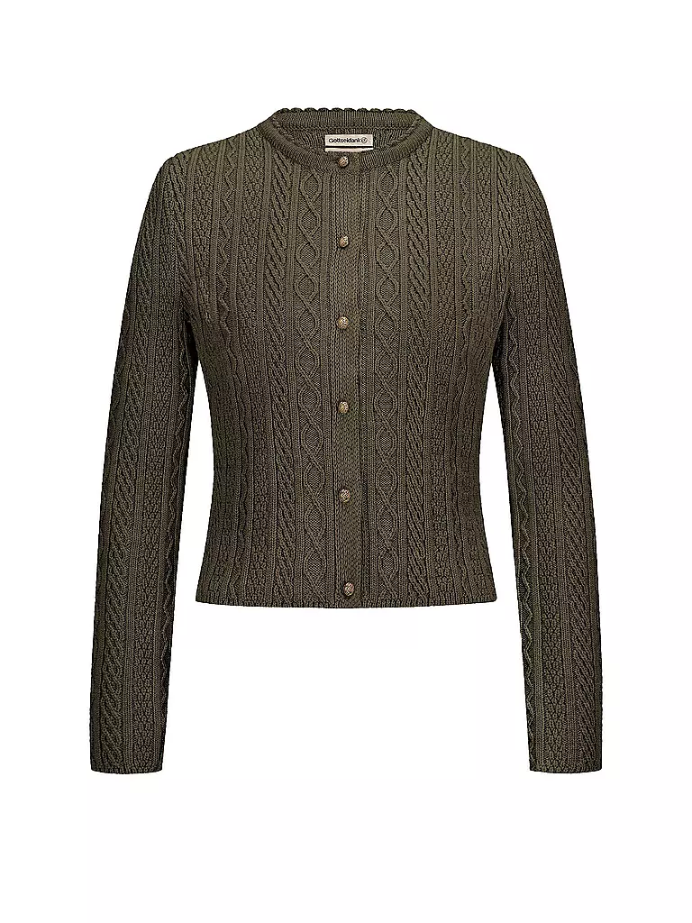 GOTTSEIDANK Trachten Strickjacke SOPHIA olive