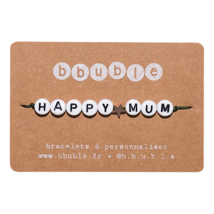 Bbuble Bracelet Happy Mum | Doré