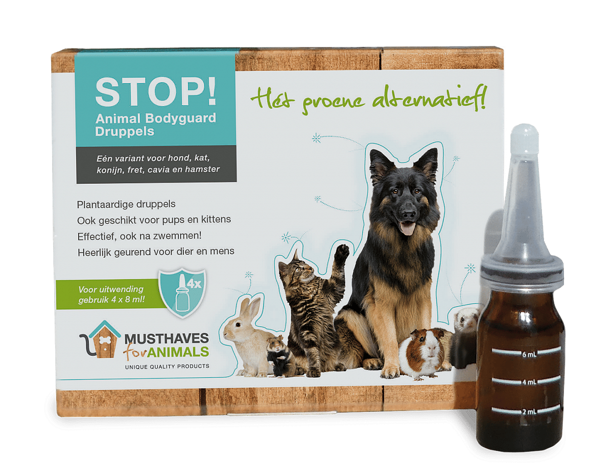 Stop Animal Bodyguard Aromatherapie 4 Flesjes