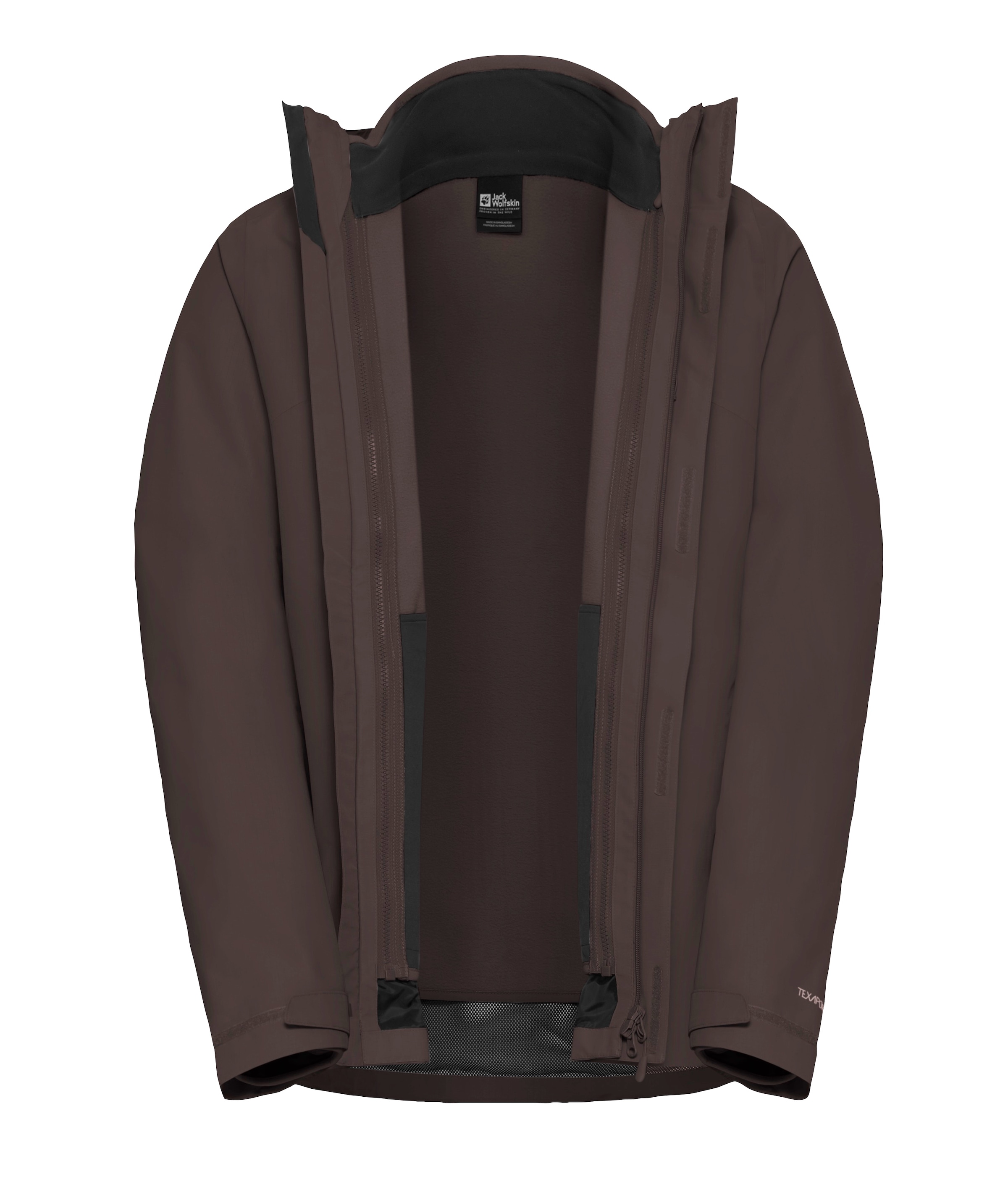 Jack Wolfskin 3-in-1-Funktionsjacke »ALTENBERG 3IN1« mit Kapuze 3in1, wasserabweisend, Übergangsjacke