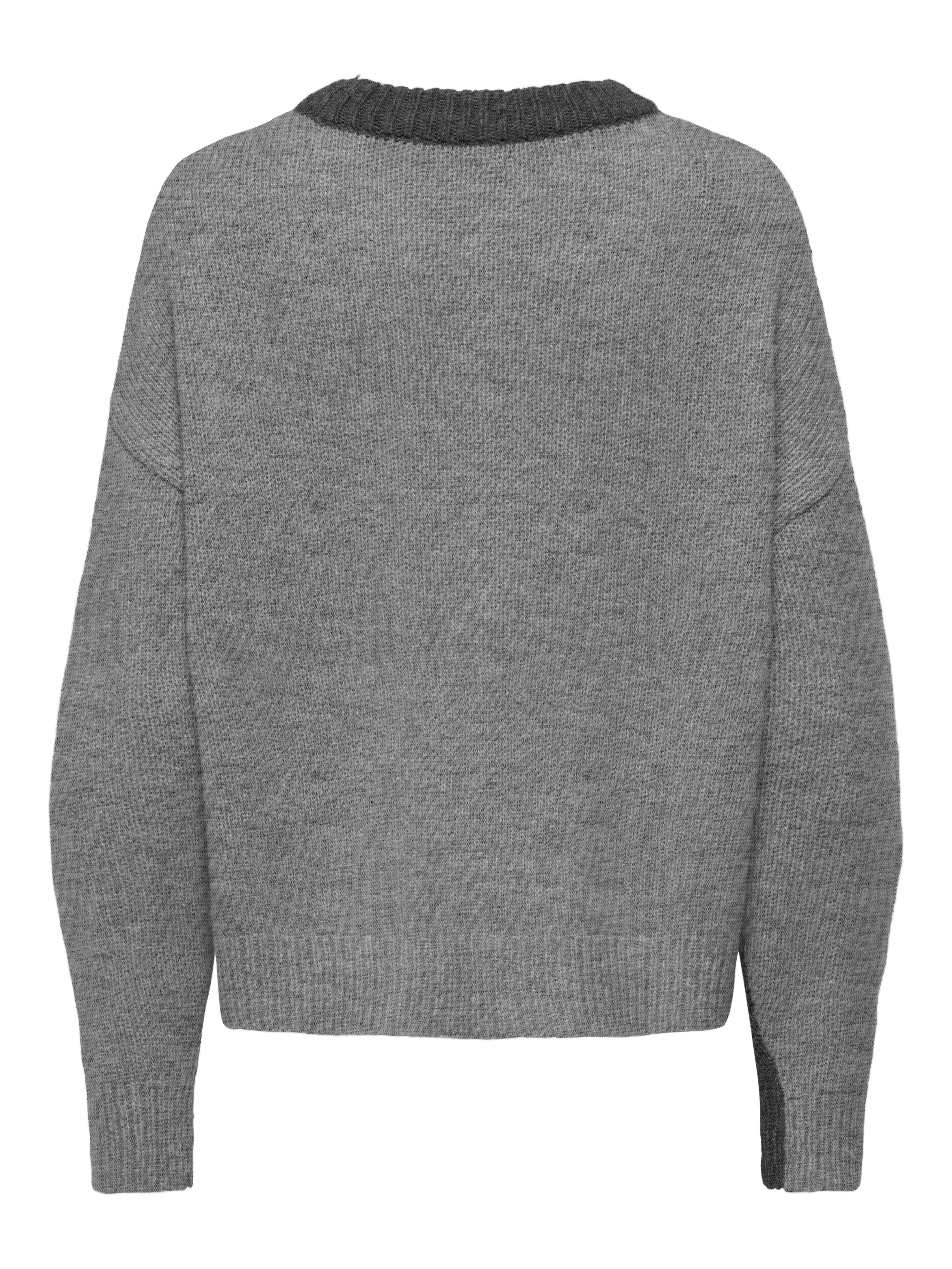 ONLGRO Strickpullover Medium Grey Melange