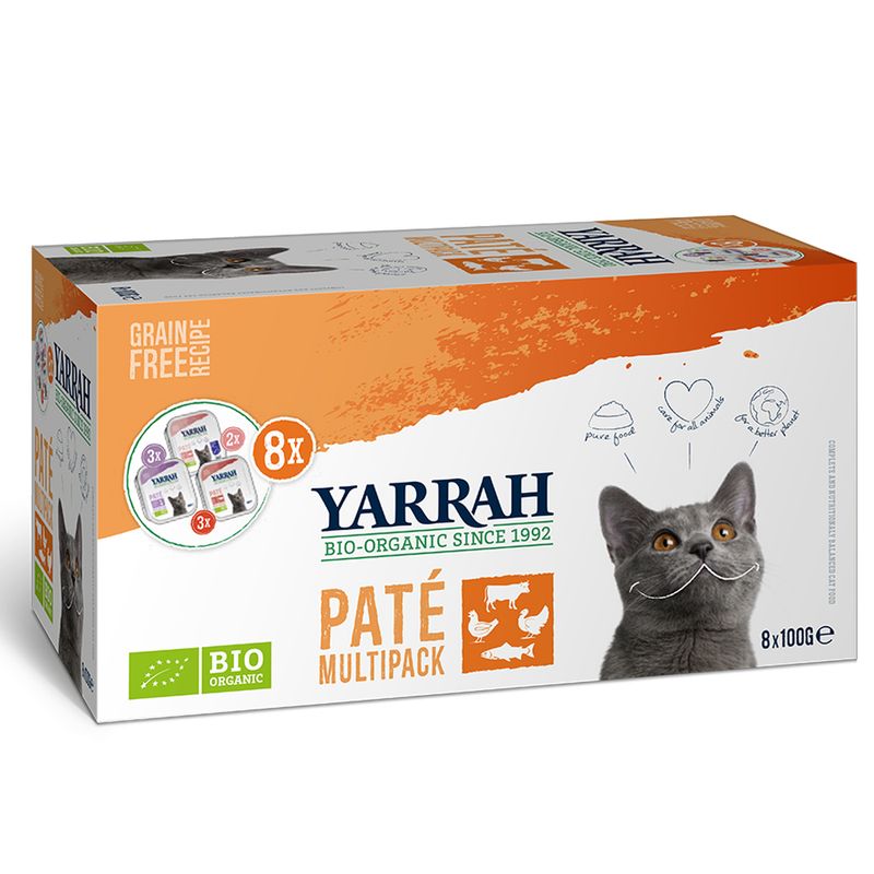 Lot 3 saveurs Yarrah Bio Pâté 8 x 100 g
