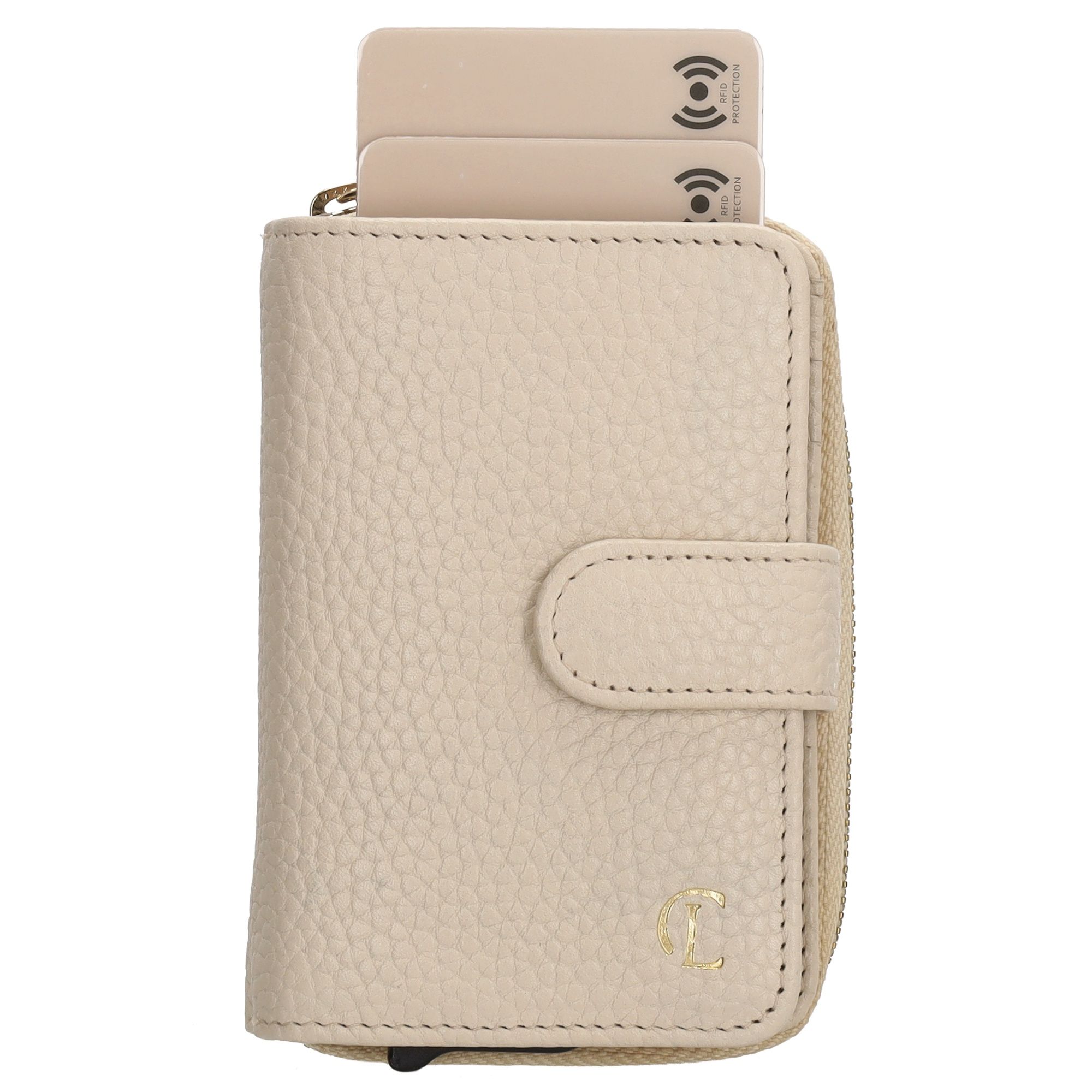 Charm London Washington Creditcard Etui Rits Crème