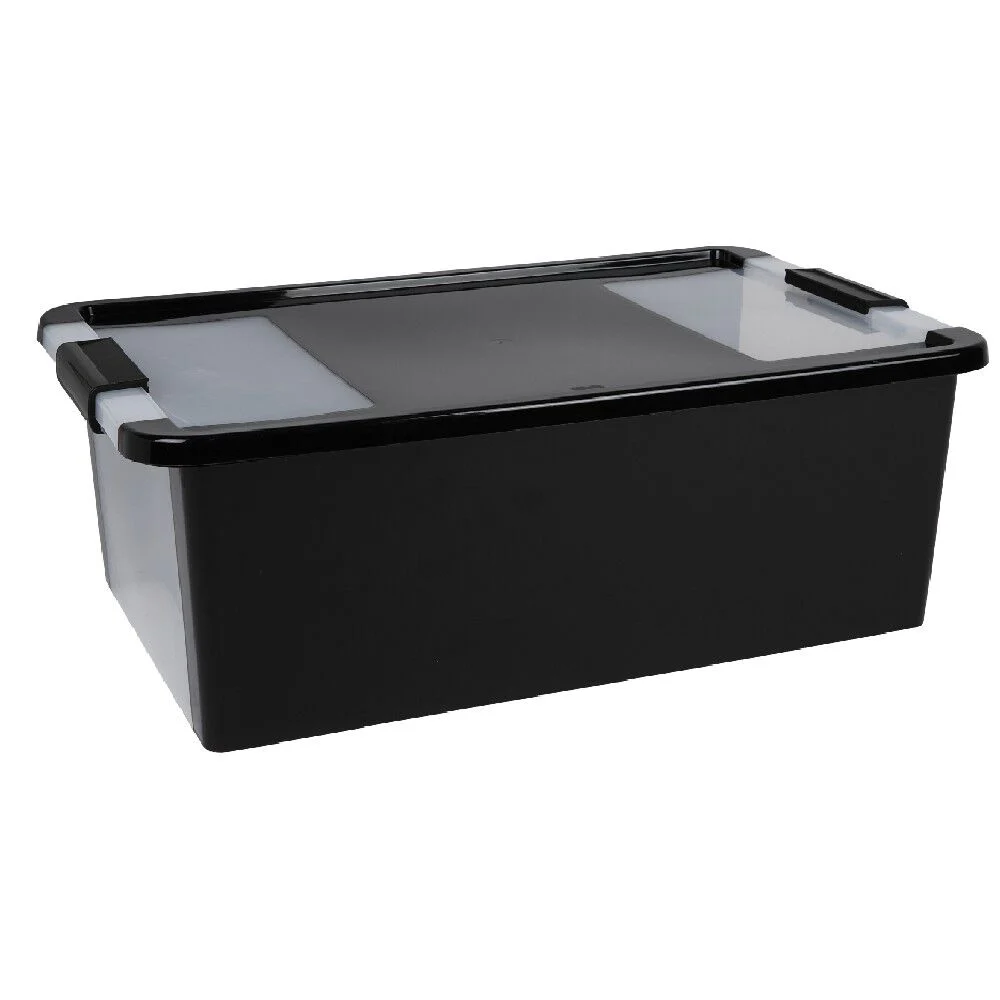 Boîte de rangement 26 L noir