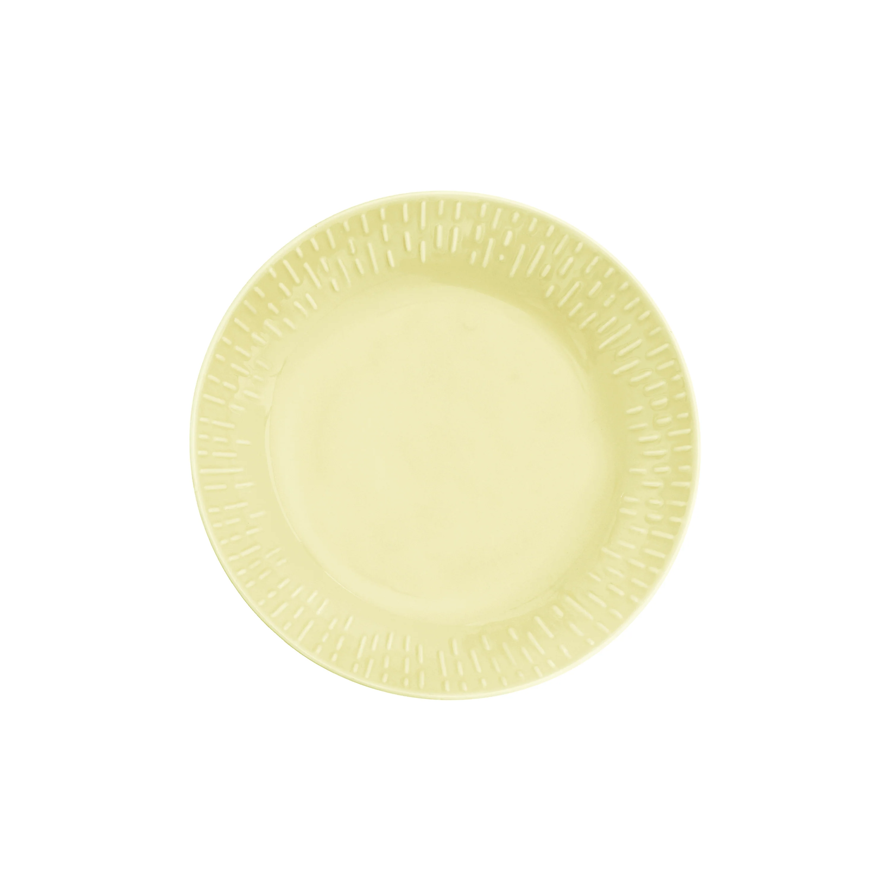 Aida  Confetti Lemon pastatallerken. m/relief - Ø23 cm.