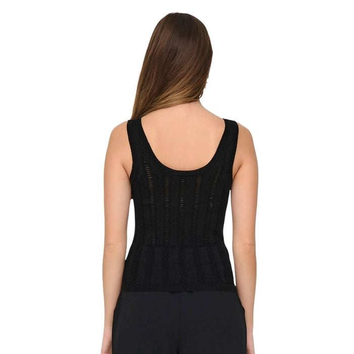 JDY Beauty SL Glitter Structured Knit Tanktop Dames