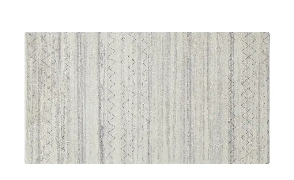 como Kurzflorteppich Creme, Grau 80x150 cm