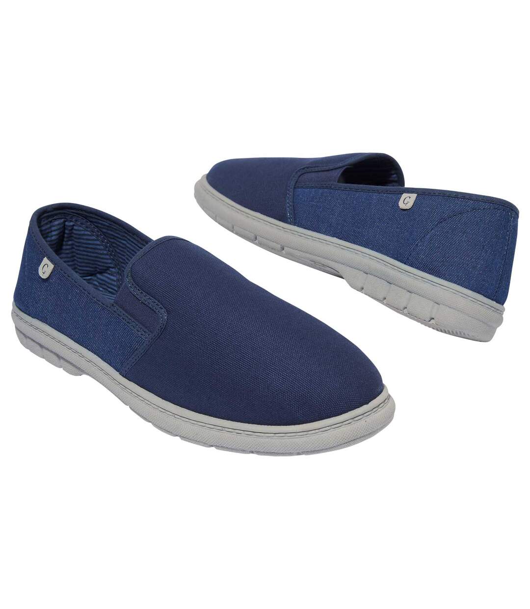 Mocassins Élastiqués en Jean et Canvas