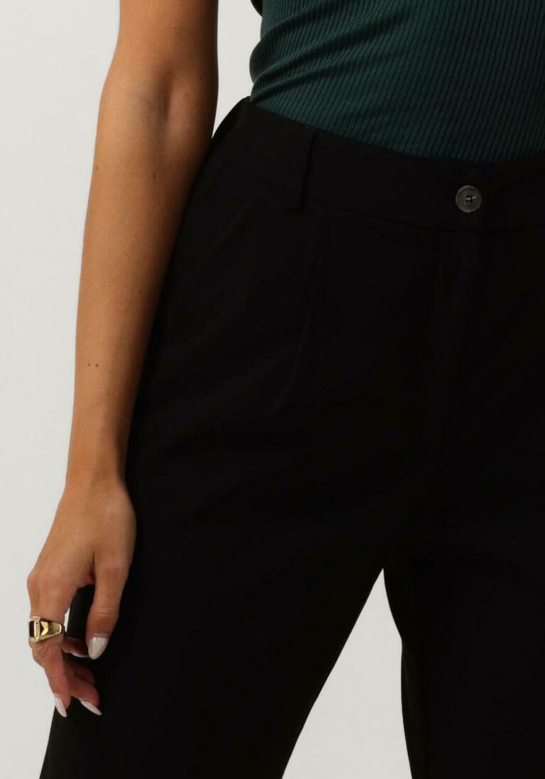 ACCESS zwarte access pantalon mom pants with pleats