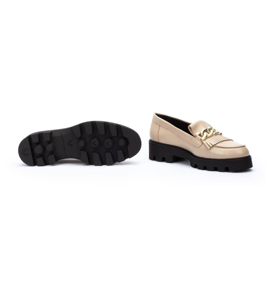 Mocassins Martinelli Austin em couro nude