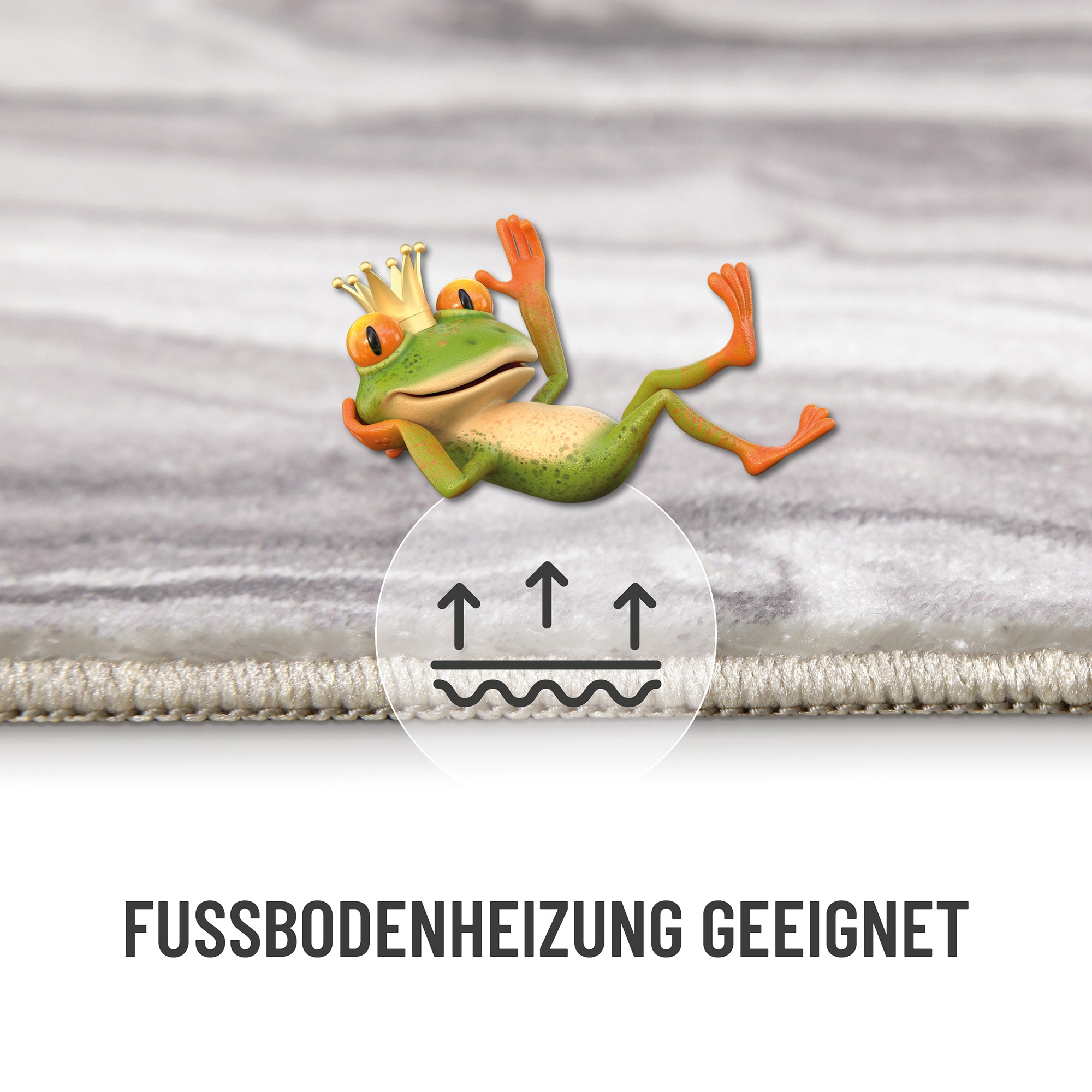 Wecon home Badematte »Jani« Höhe 5 mm Marmor Design, waschbar, rutschfest, schnell trocknend, Badteppich