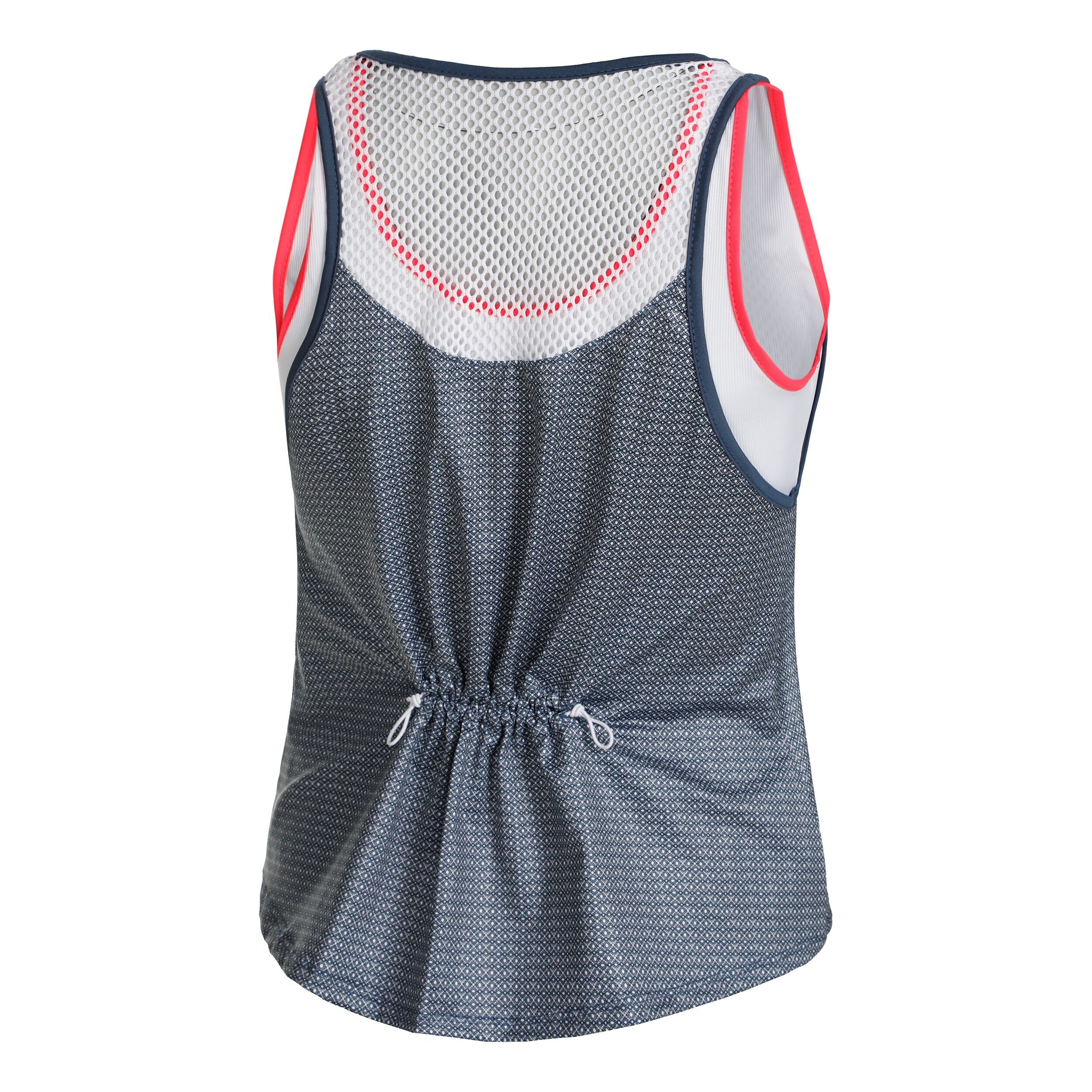 Lucky in Love Royal Palm Layer Débardeur Tank Top Femmes - Bleu , Blanc