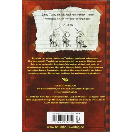Baumhaus VerlagGregs Tagebuch Band 1 Von Idioten umzingelt!, Taschenbuch