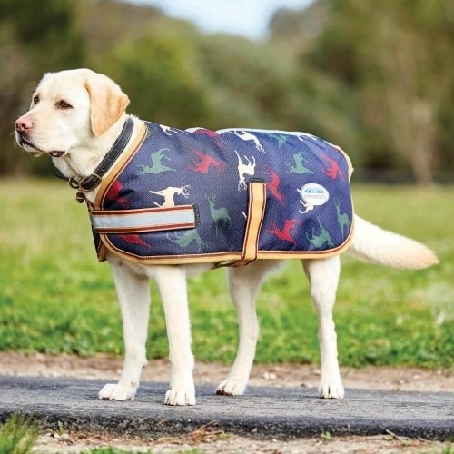 Casaco estilo parka para cães com estampa de veado