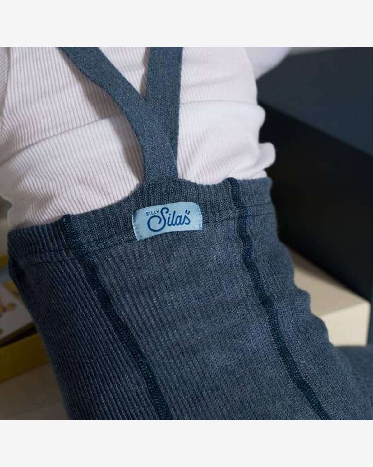 Strømpebukse Rib u/ føtter, m/ seler – Footless Tights