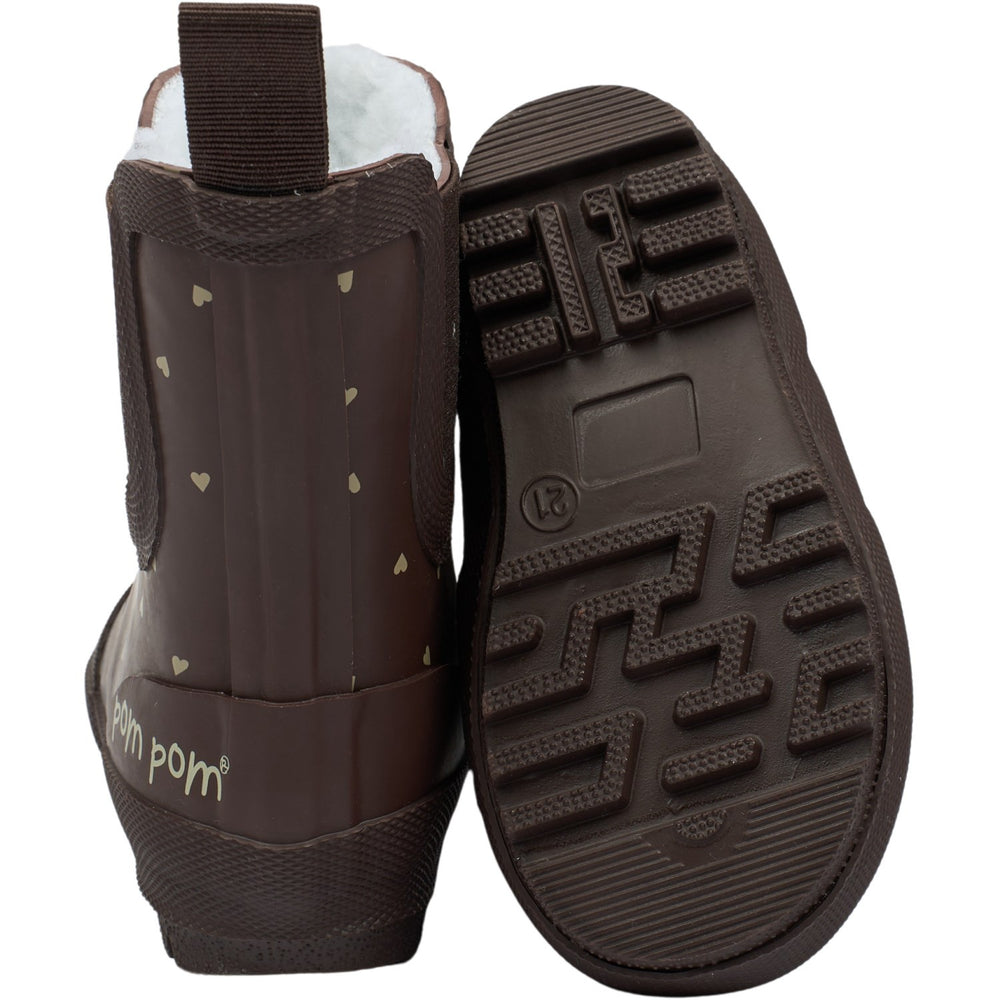 Køb Pom Pom Chocolate Heart Brook GumBoots Thermo Ankle
