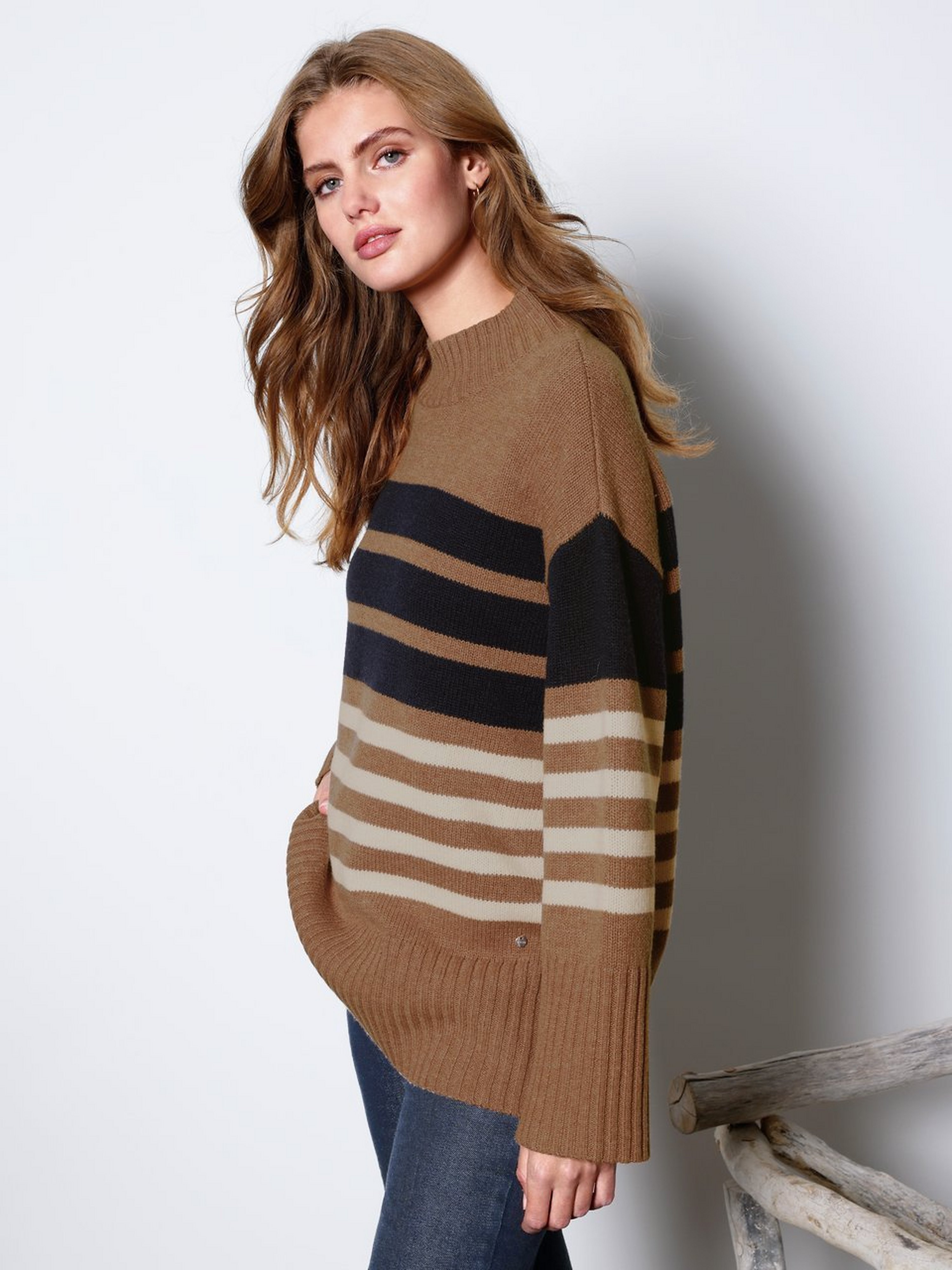 Pullover mit Stehbund
