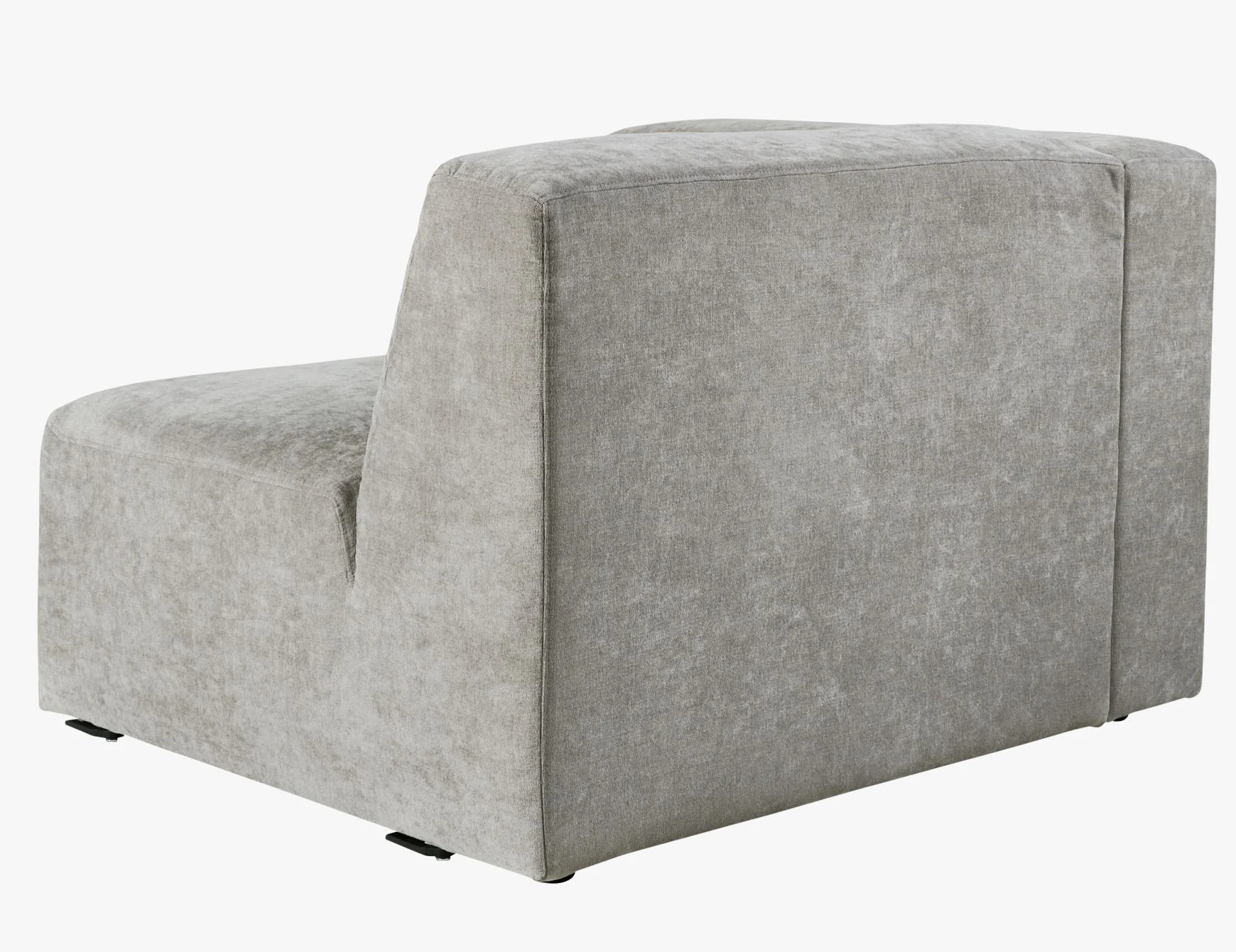 Modulsofa 1,5 seter m/armlene venstre grå - 110x93x73 cm