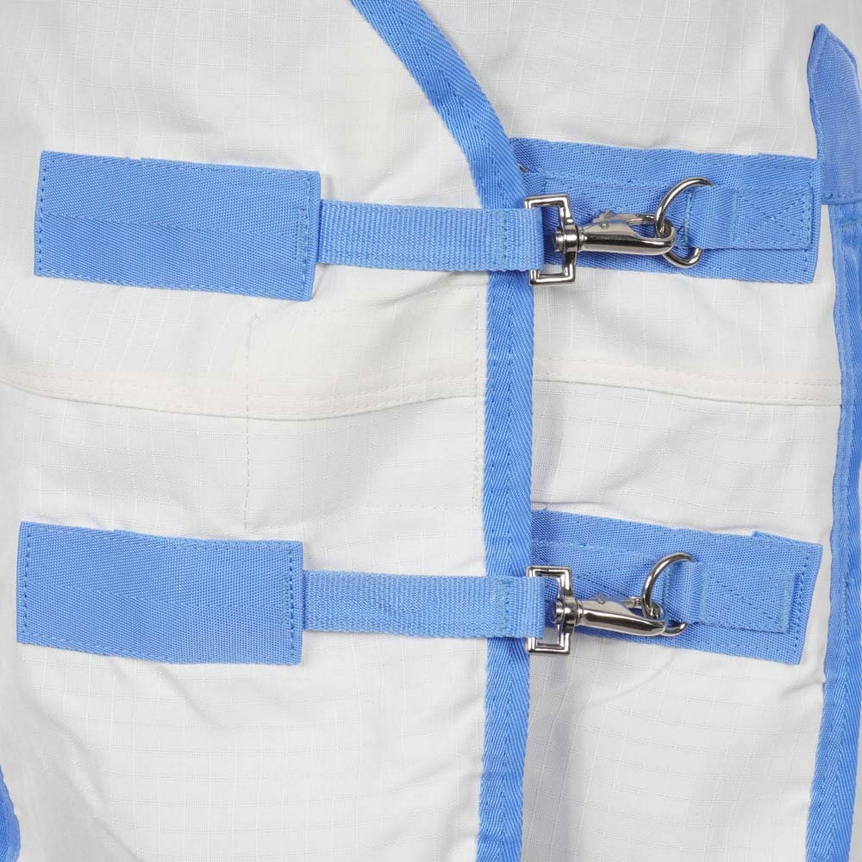 WeatherBeeta Eczeemdeken Sweet Itch Combo Neck Wit/Blauw