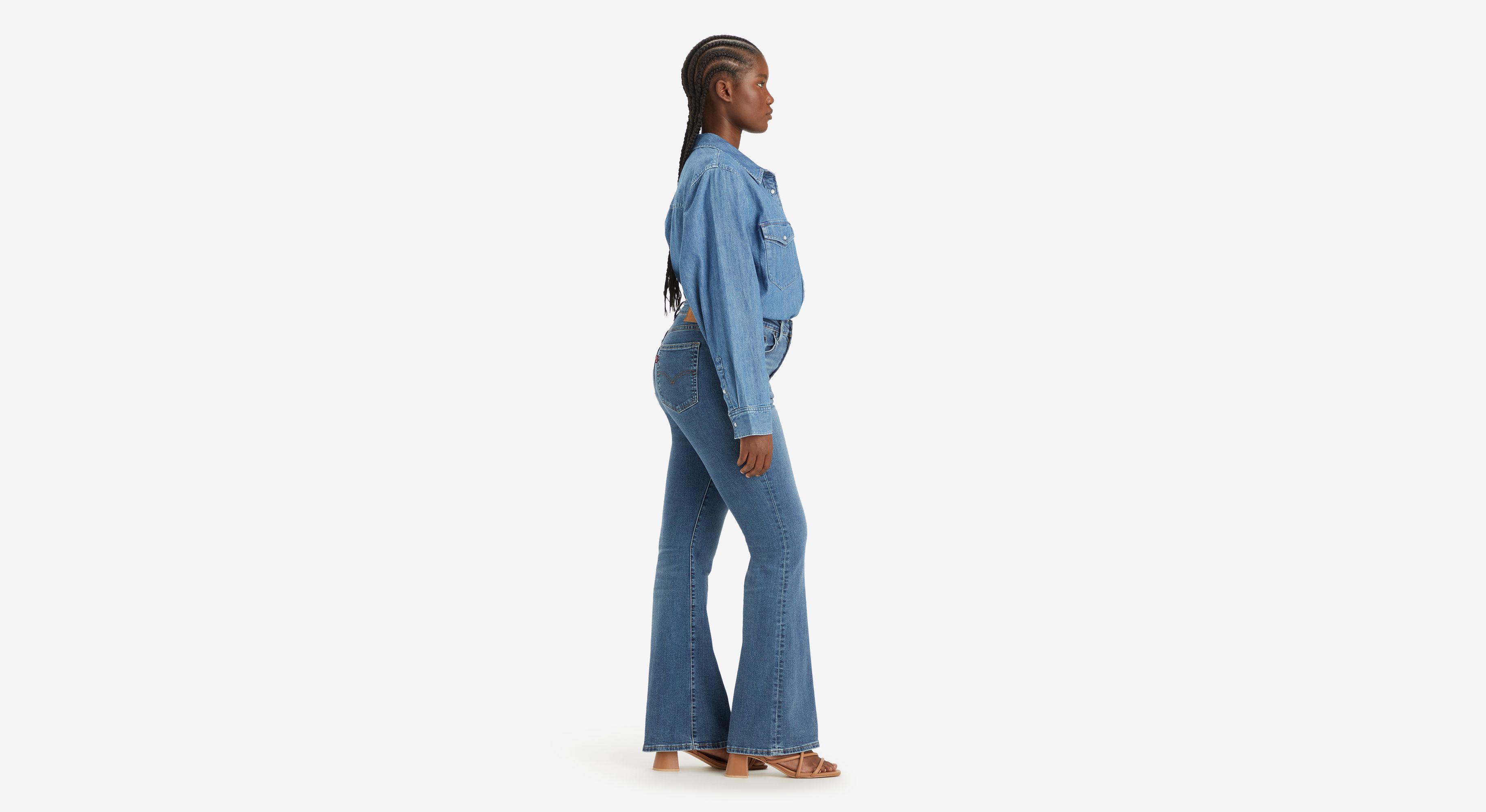 Jean 726™ taille haute flare - Blue Wave Mid - Bleu
