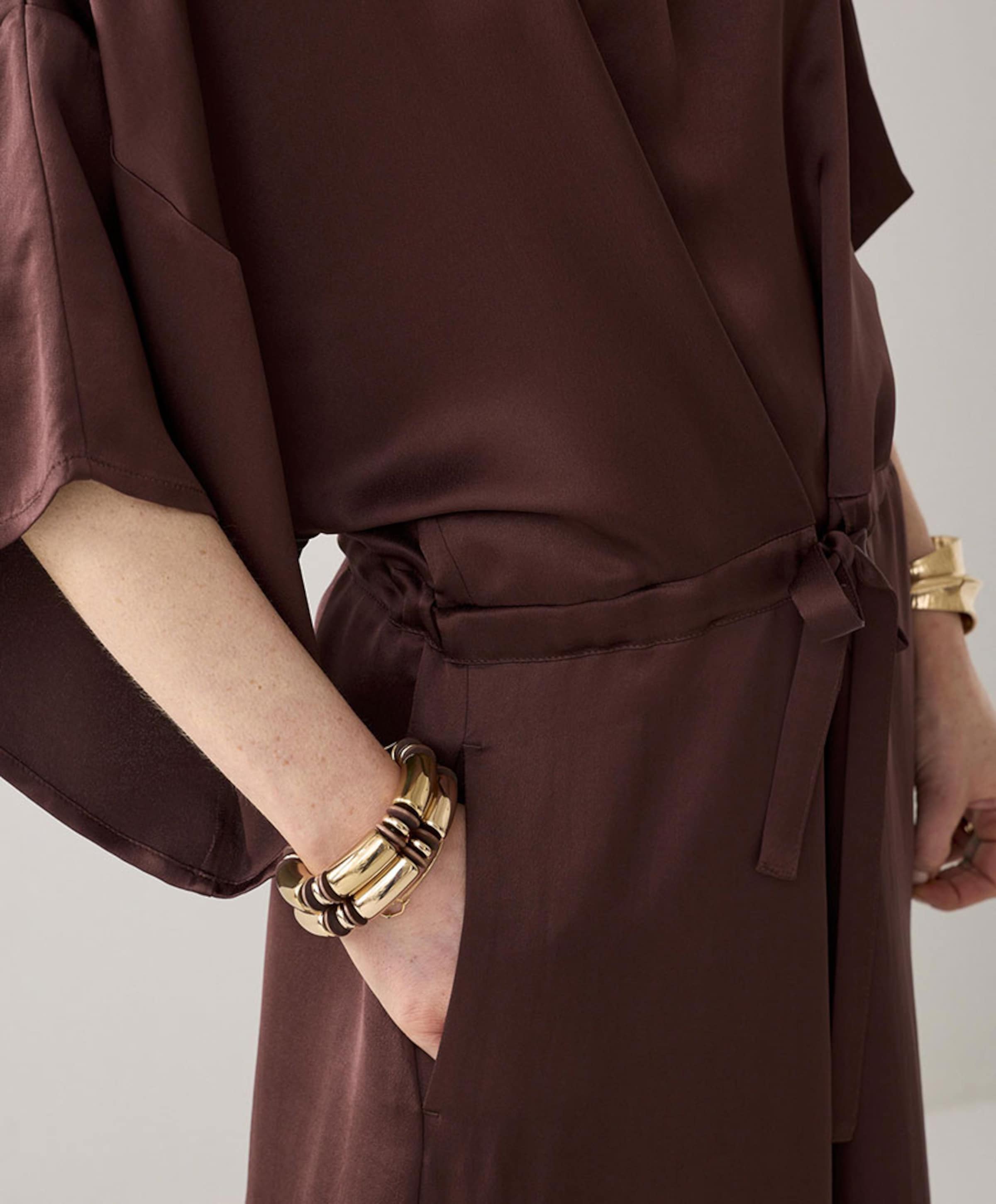 Summum Woman Dames jurk bruin