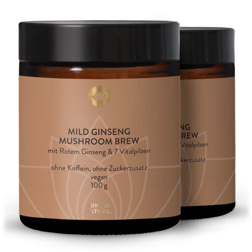 Sunday Natural Products  Mild ginsengmushroom brew
