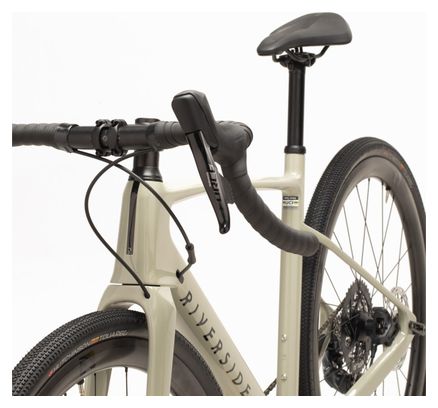 Gravel Bike Riverside GCR Sram Force etap AXS 12V Reynolds ATR 700mm Beige
