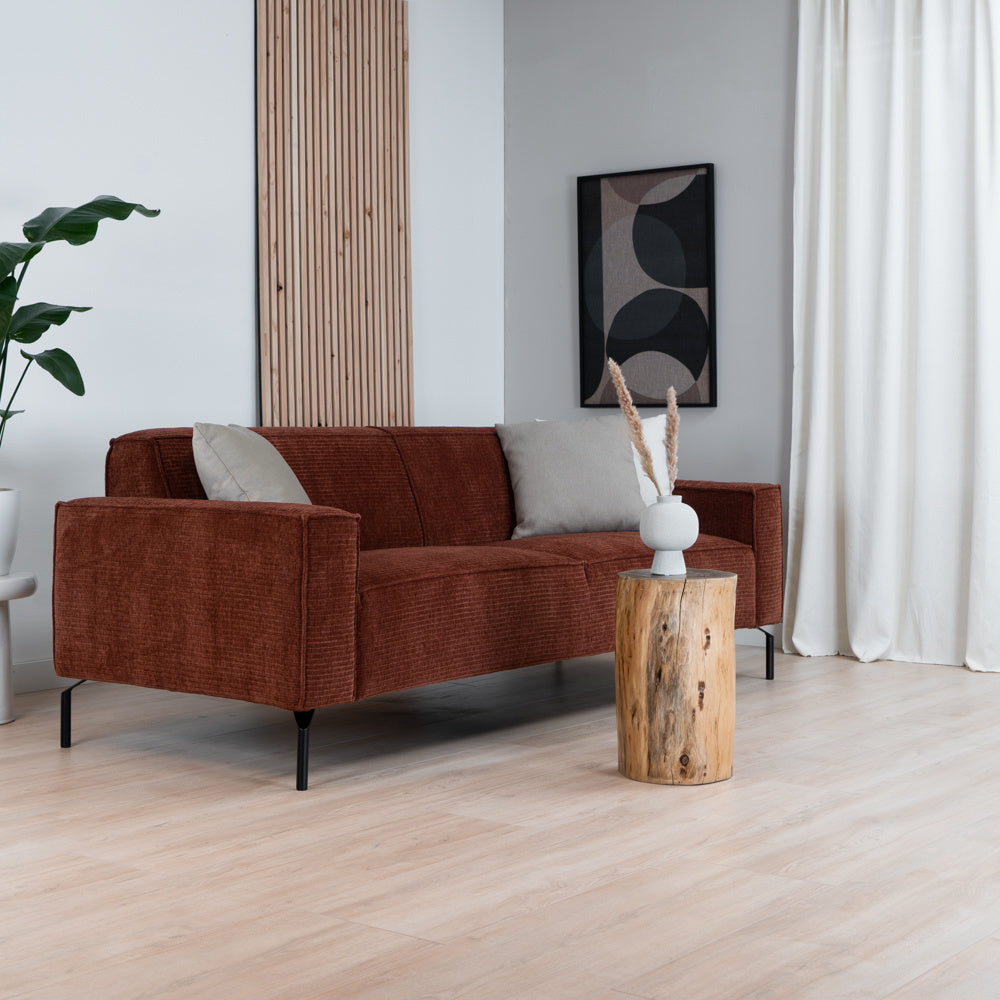 Bronx71 3-zitsbank Kansas koper ribstof