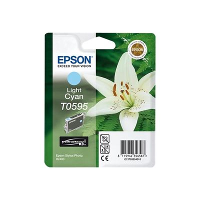 Epson T0595 Orchidée - cyan clair - cartouche d'encre originale