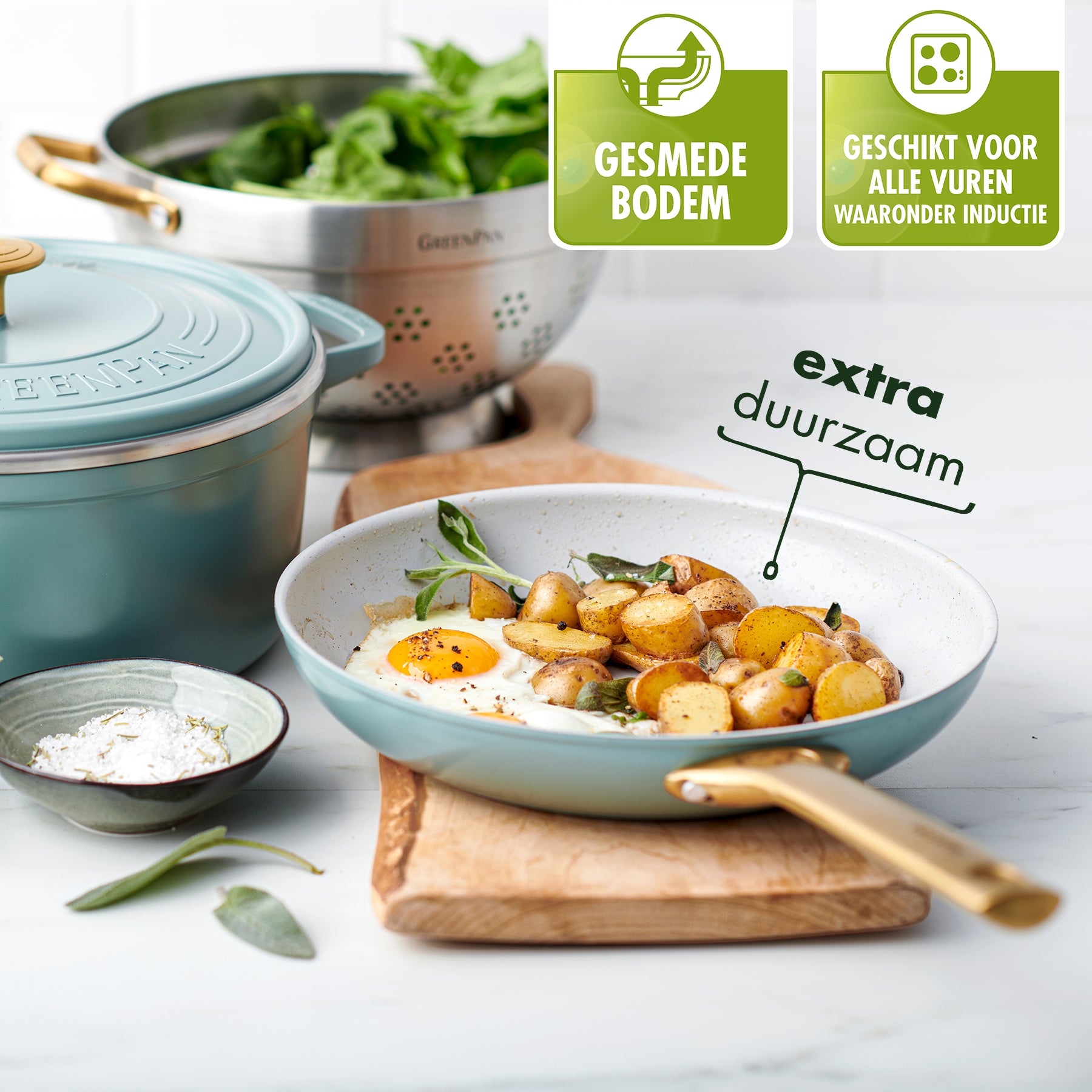Greenpan Padova Koekenpan Ã 20 + 28 cm