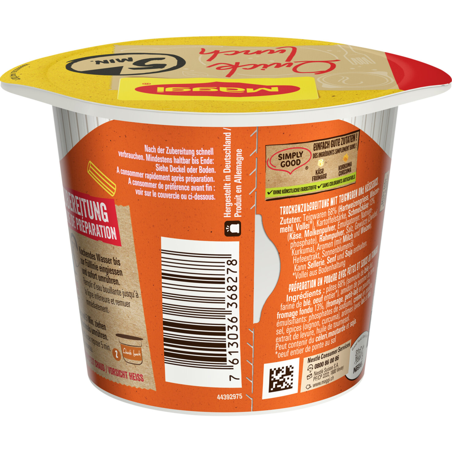 Maggi Quick Lunch Hörnli Käsesauce