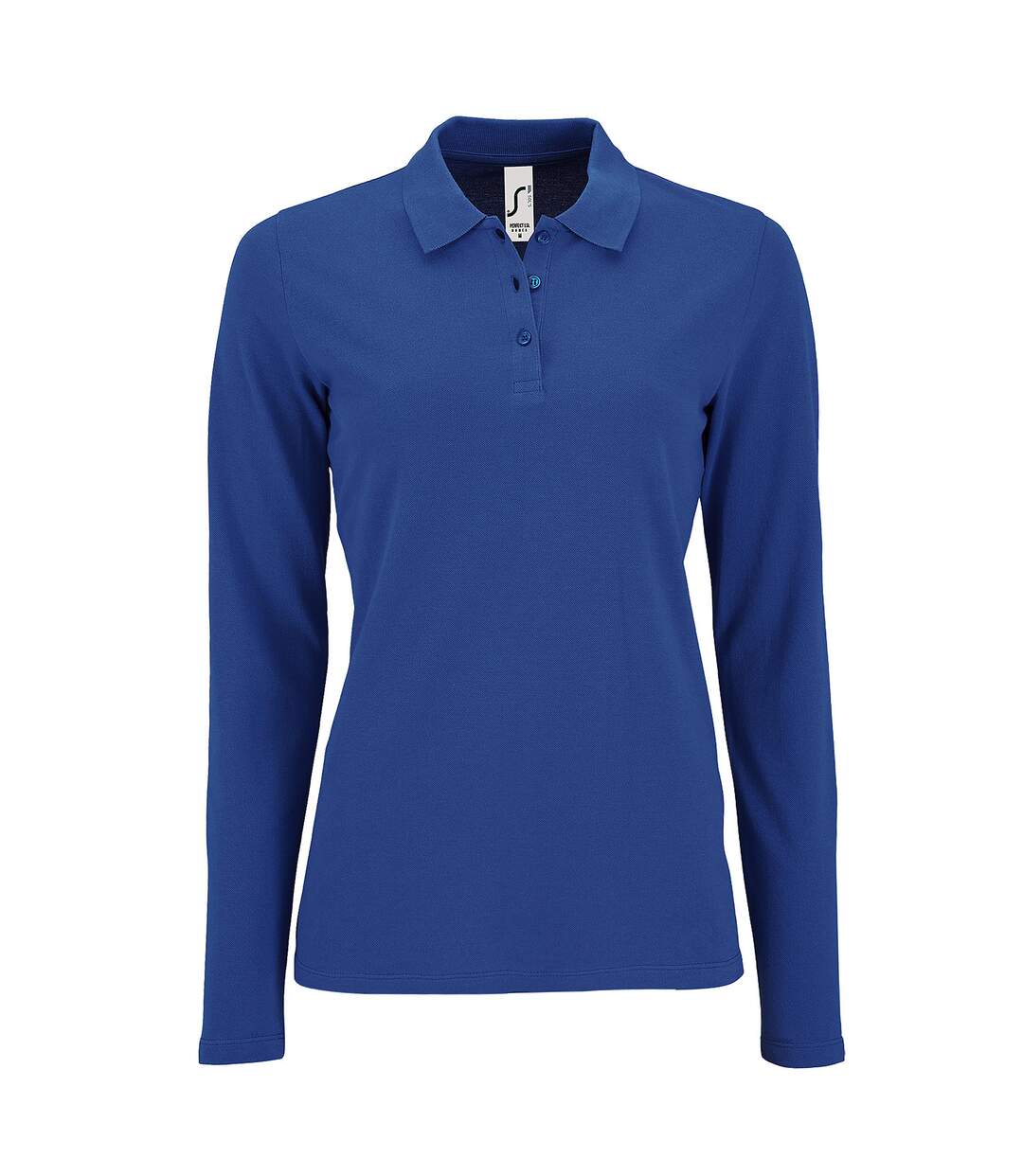 SOLS - Polo manches longues PERFECT - Femme (Bleu roi) - UTPC2908