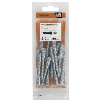 KARWEI afstandschroef 6x60 mm (15 stuks)