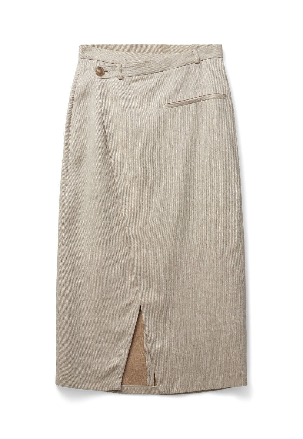BLANCHE  Aestas midi nederdel - Oxford Tan