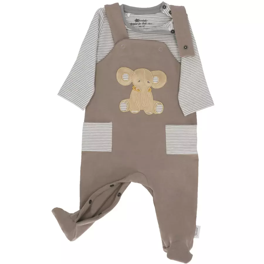 Sterntaler Strampler-Set Jersey Eddy grau