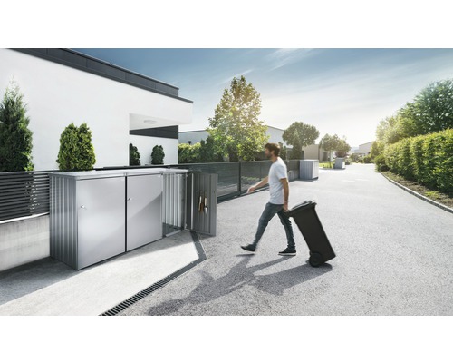 Biohort Alex bakkenkast, variant 1, 80 x 88 x 129 cm, zilver