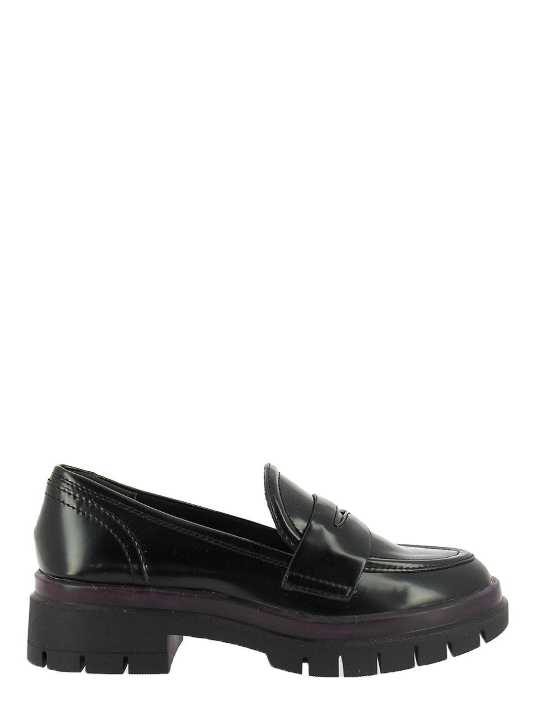 tamaris mocassin femme 24702-29 026 cuir noir