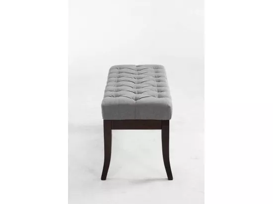 Banquette - Tissu & Bois - Gris - Ramses
