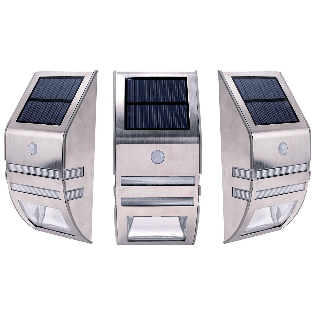 Pratik Garden Applique solaire Sensor Lighty argentée - 17x8x5 cm
