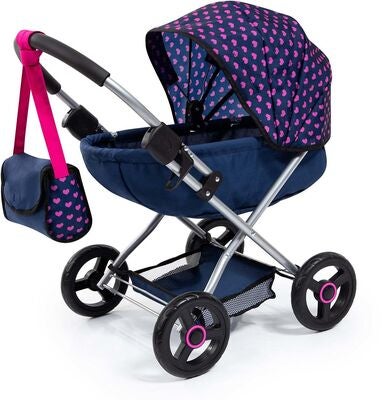 Bayer Design Dukkevogn Cosy, Blå/Rosa
