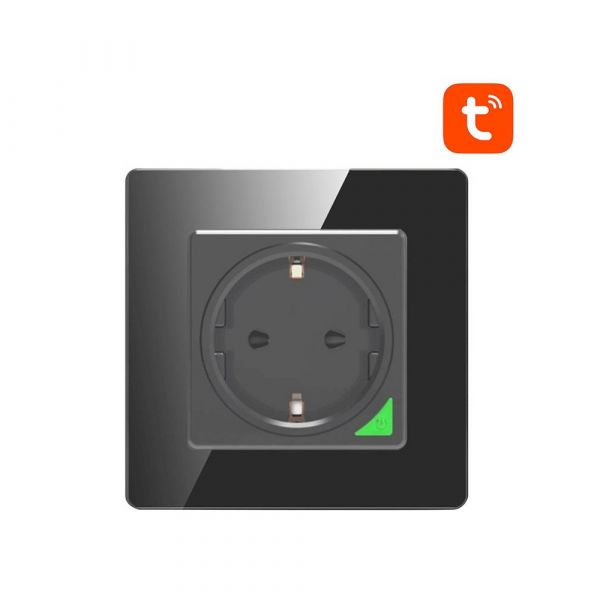 AVATTO Tomada Parede Wifi Inteligente Preto