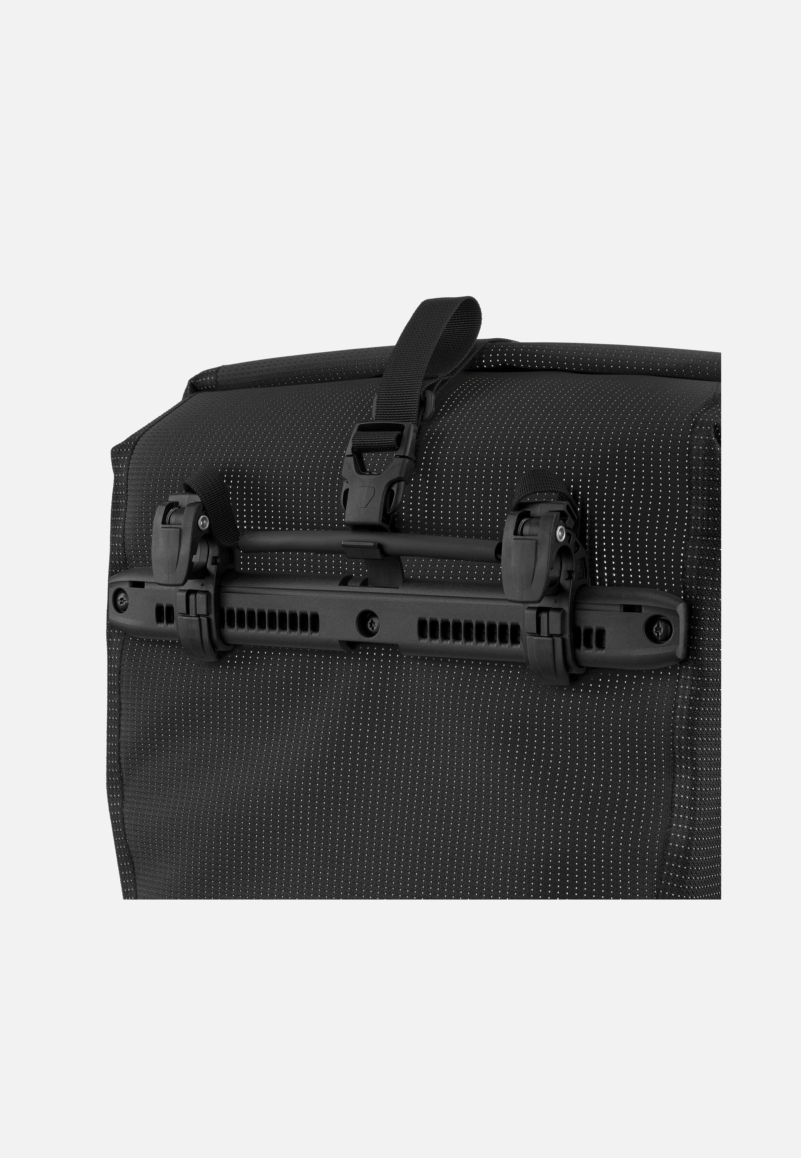 Back-Roller High Visibility Single QL2.1 Schwarz Reflex - Fahrradtasche