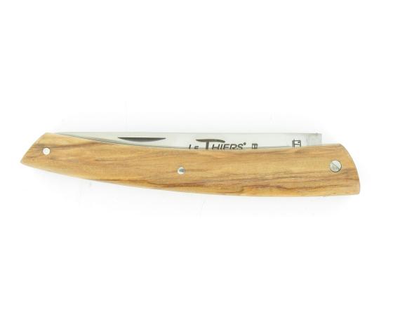 Le Thiers Coursolle 12 cm Olivier Plein Manche Couteau de poche Le Thiers par Coursolle