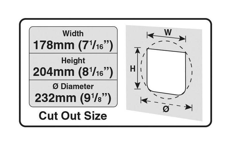 Freilauftür Elite Microchip WeissElite Mikrochip-Katzenklappe mit Timer