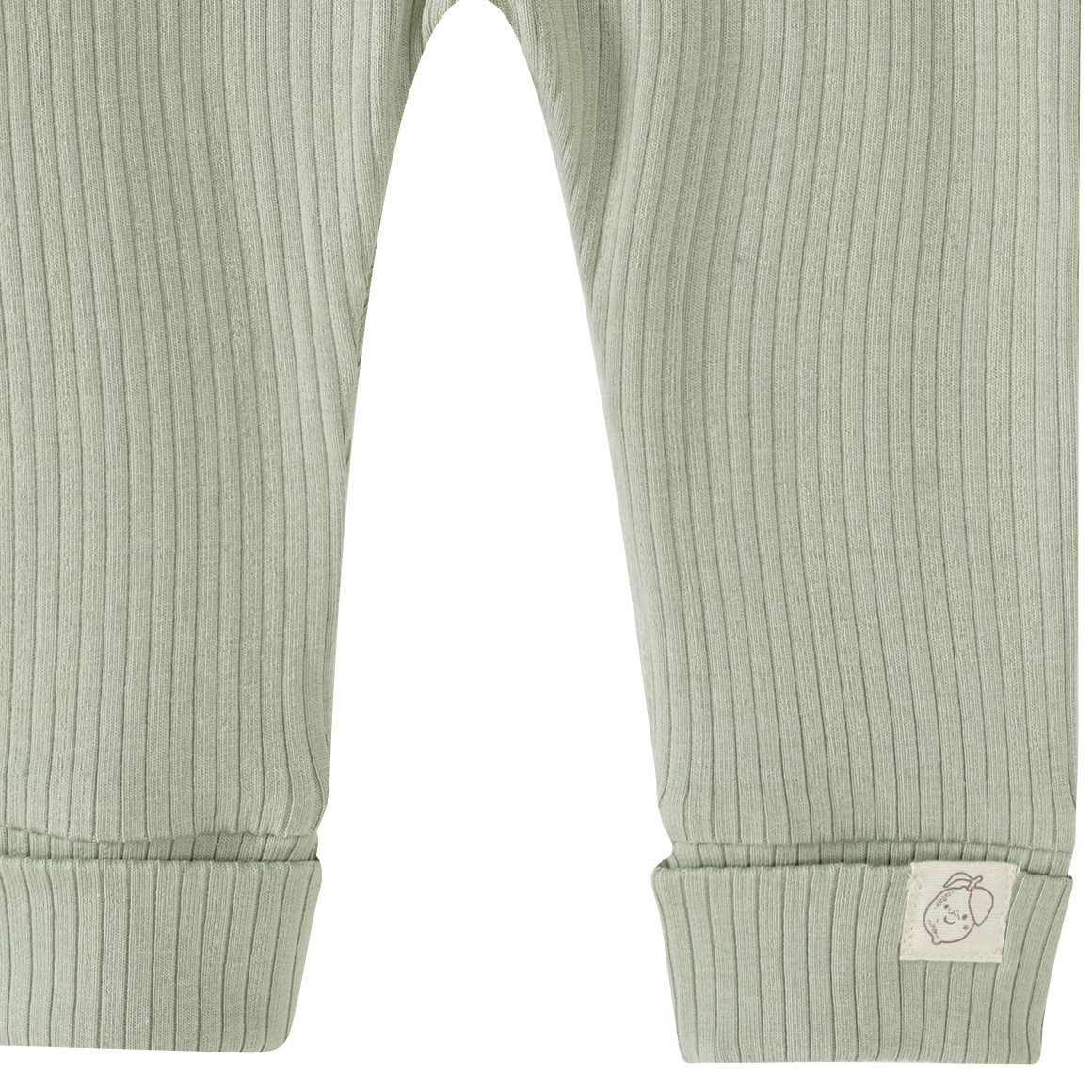 Topomini Pure Collection Baby Leggings mit Rippstruktur oliv