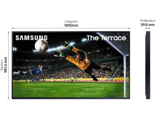 SAMSUNG - TV QLED 4K 163 cm TQ65LST7 The Terrace 65'' 4K UHD